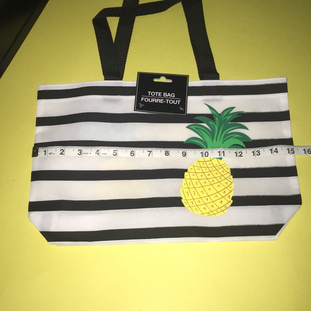 Wholesale package Pineapple& stripes tote 3 bags - Picture 3 of 6